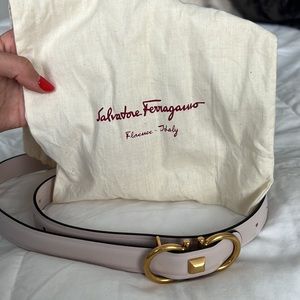 pink ferragamo belt